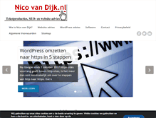 Tablet Screenshot of nicovandijk.nl